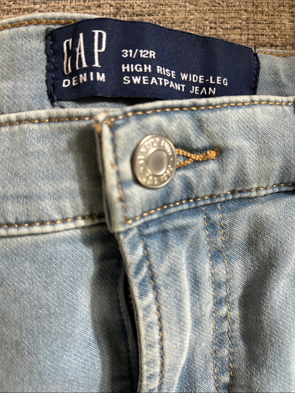 GAP High Rise Wide Leg Sweatpants Jeans